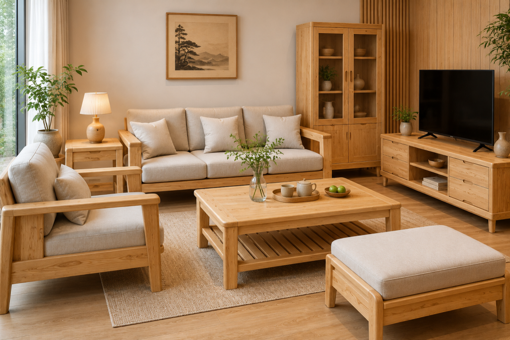 Đồ nội thất làm từ gỗ dương mỹ