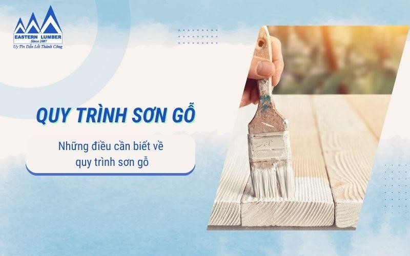 quy trình sơn gỗ