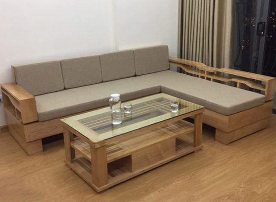 bàn ghế sofa gỗ sồi Nga