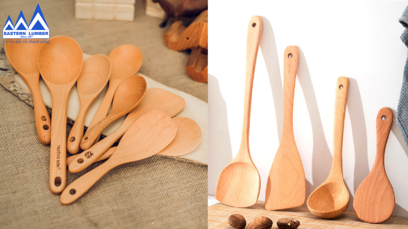 Gỗ Beech thường được ứng dụng trong việc chế tác dụng cụ bếp