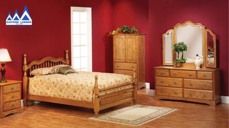 Đồ nội thất bằng gỗ sồi Đỏ đẹp và sang trọng