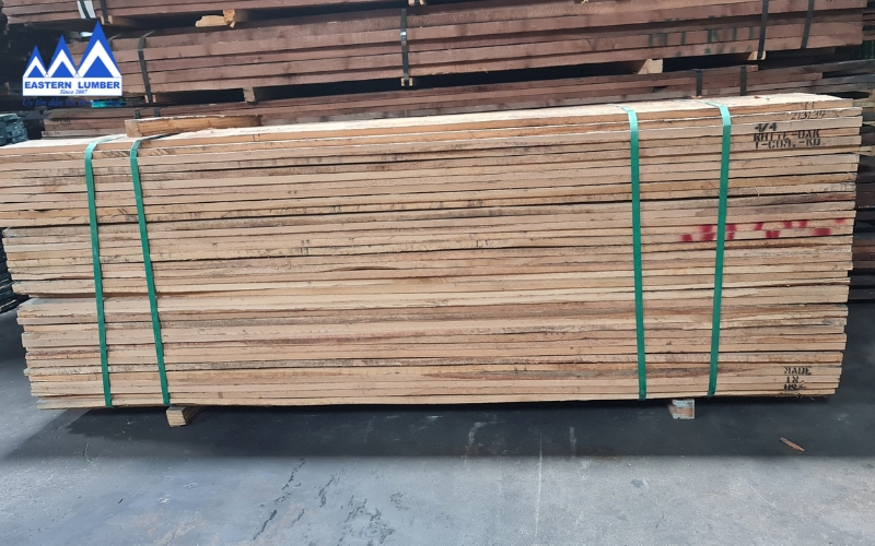 Kiện gỗ sồi trắng xẻ nhập khẩu từ Mỹ nguyên đai, nguyên kiện 