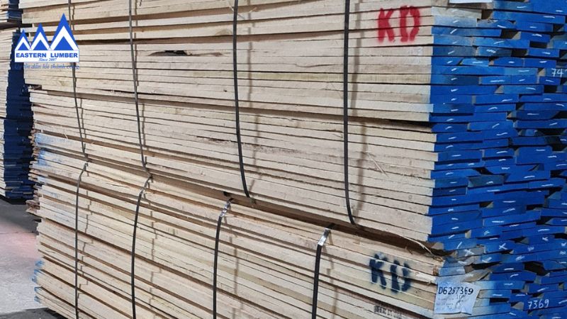 Kiện gỗ Dương nguyên đai với khả năng dính keo tốt